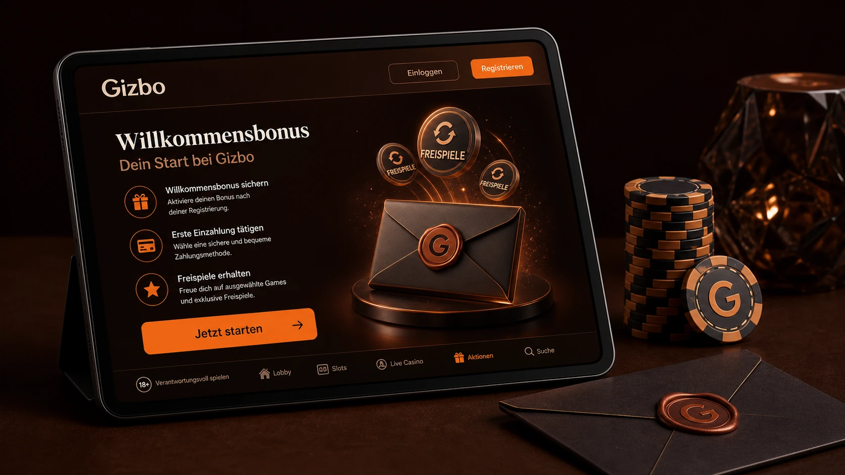 Gizbo Casino Willkommensbonus